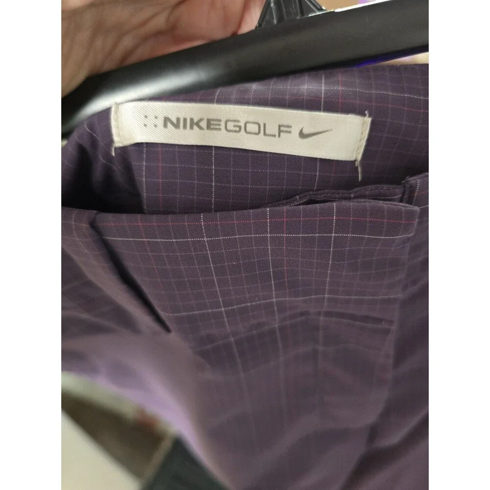 Nike Golf Women’s Size 8 Purple Plaid Bootcut Flare Pants NWOT